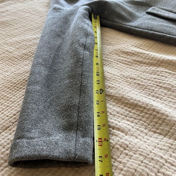 Madewell Elmcourt Blanket Long Coat Women Small Gray Wool Button Preppy Academia - Picture 14 of 14